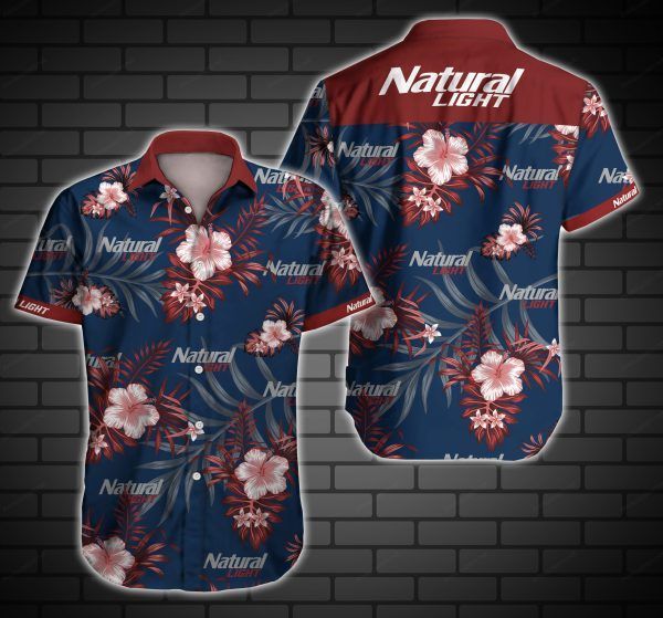 Natural Light Beer Hawaiian Shirt