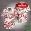 Peterbilt Truck Red Floral White Hawaiian Shirt