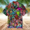 Psychedelic Tye Dye Hawaiian Shirt