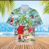 Pug Playing On Hawaiian Shirt Beach Outfit Summer