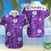 Purple Rain Film Purple Floral Tropical Hawaiian Shirt