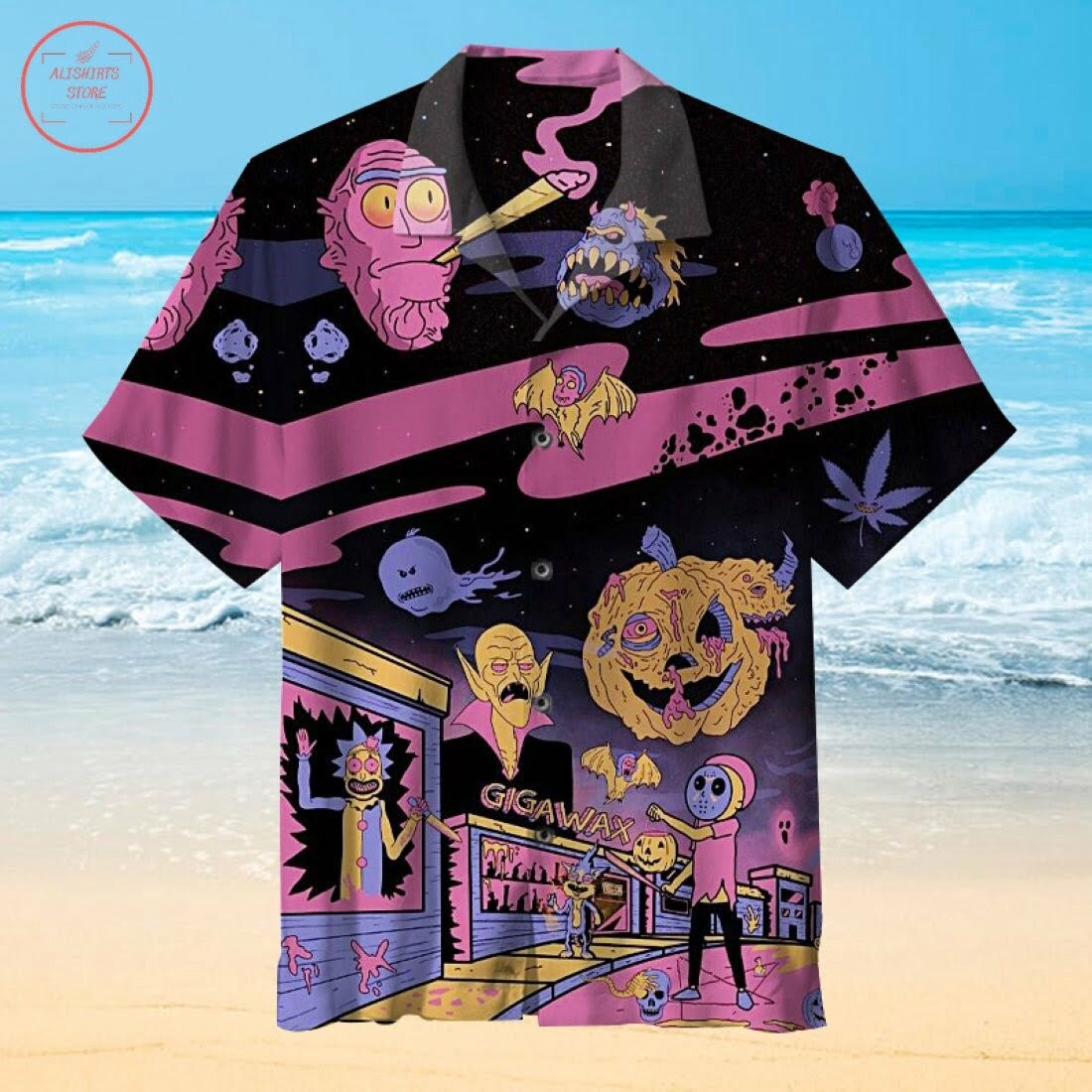 Rick And Morty S Hawaiian Shirt Outfit Summer Beach