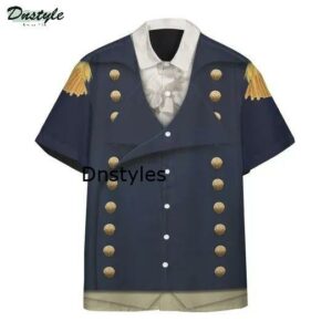 Royal Navy Captain 1806 Napoleonic Wars British Navy Hawaiian Shirt