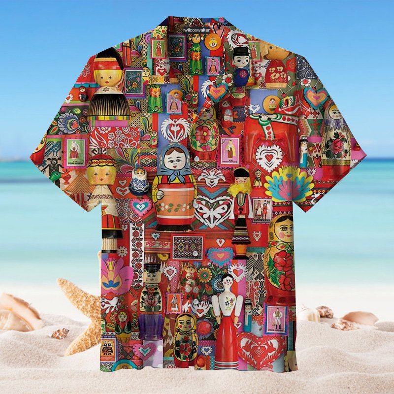 Russian Matryoshka Toy Hawaiian Shirt