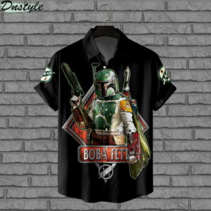 S Boba Fett Hawaiian Shirt Outfit Beach Summer