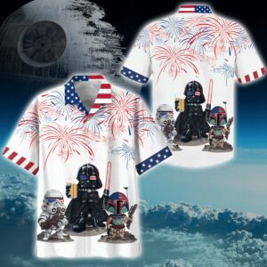 S Darth Vader And Clone Trooper Armor Hawaiian Shirt