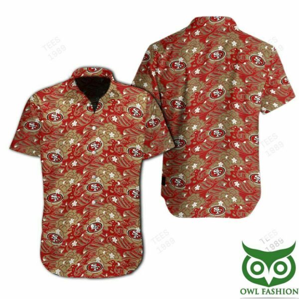 San Francisco 49Ers Great Waves Of Japanese Hawaiian Shirt