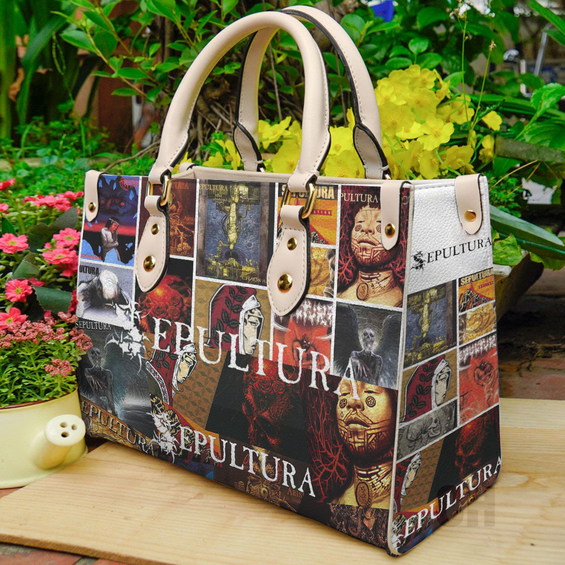 Sepultura Women Leather Hand Bag