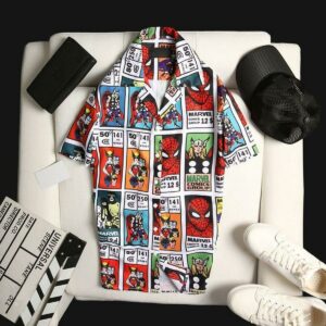 Spiderman Hawaiian Shirt Summer Beach Outfit