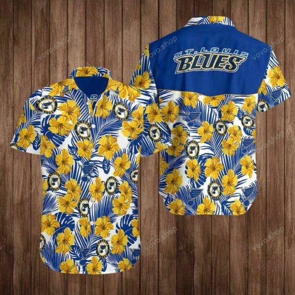 St Louis Blues Hawaiian Shirt Beach Outfit Summer