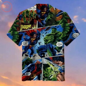 Superman Vs Hulk Hawaiian Shirt Outfit Beach Summer