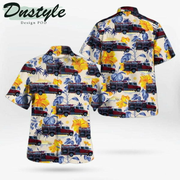 Tasmania Fire Service Freightliner Pumper Hawaiian Shirt