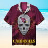 The Arizona Cardinals Skull Hawaiian Shirt