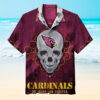 The Arizona Cardinals Skull Hawaiian Shirt