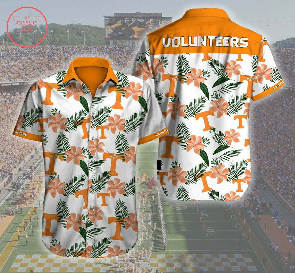 The Tennessee Volunteers Button Up Hawaiian Shirt