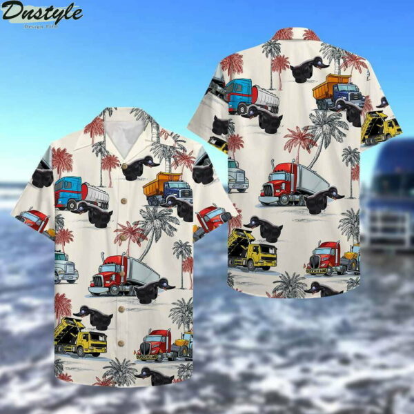 Truck Black Duck Hawaiian Shirt Outfit Beach Summer