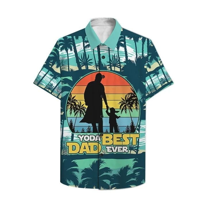 Yoda Dad Ever Hawaiian Shirt Beach Outfit Summer