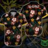 Yugi Anime Red And Green Floral Black Hawaiian Shirt