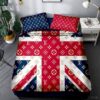 Louis Vuitton Customized Logo Brand Bedding Set Bedspread Home Decor Luxury Bedroom