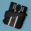 Louis Vuitton Customized Logo Brand Bedding Set Bedspread Bedroom Luxury Home Decor