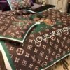 Louis Vuitton Customized Logo Brand Bedding Set Bedroom Bedspread Home Decor Luxury