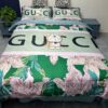 Guccigoldth.Com Logo Brand Bedding Set Bedspread Home Decor Luxury Bedroom