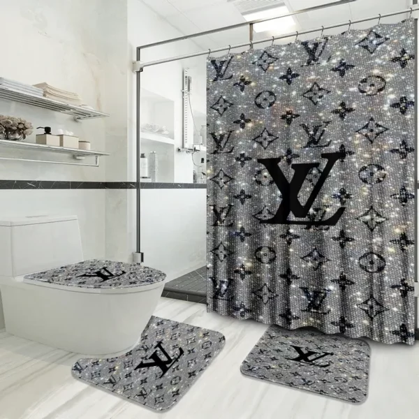 Louis Vuitton Bathroom Set Home Decor Hypebeast Bath Mat Luxury Fashion Brand