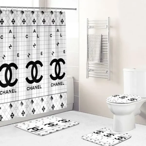 Chanel Bathroom Set Bath Mat Home Decor Luxury Fashion Brand Hypebeast