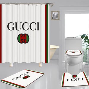 Gucci Combo Bathroom Set Home Decor Hypebeast Bath Mat Luxury Fashion Brand