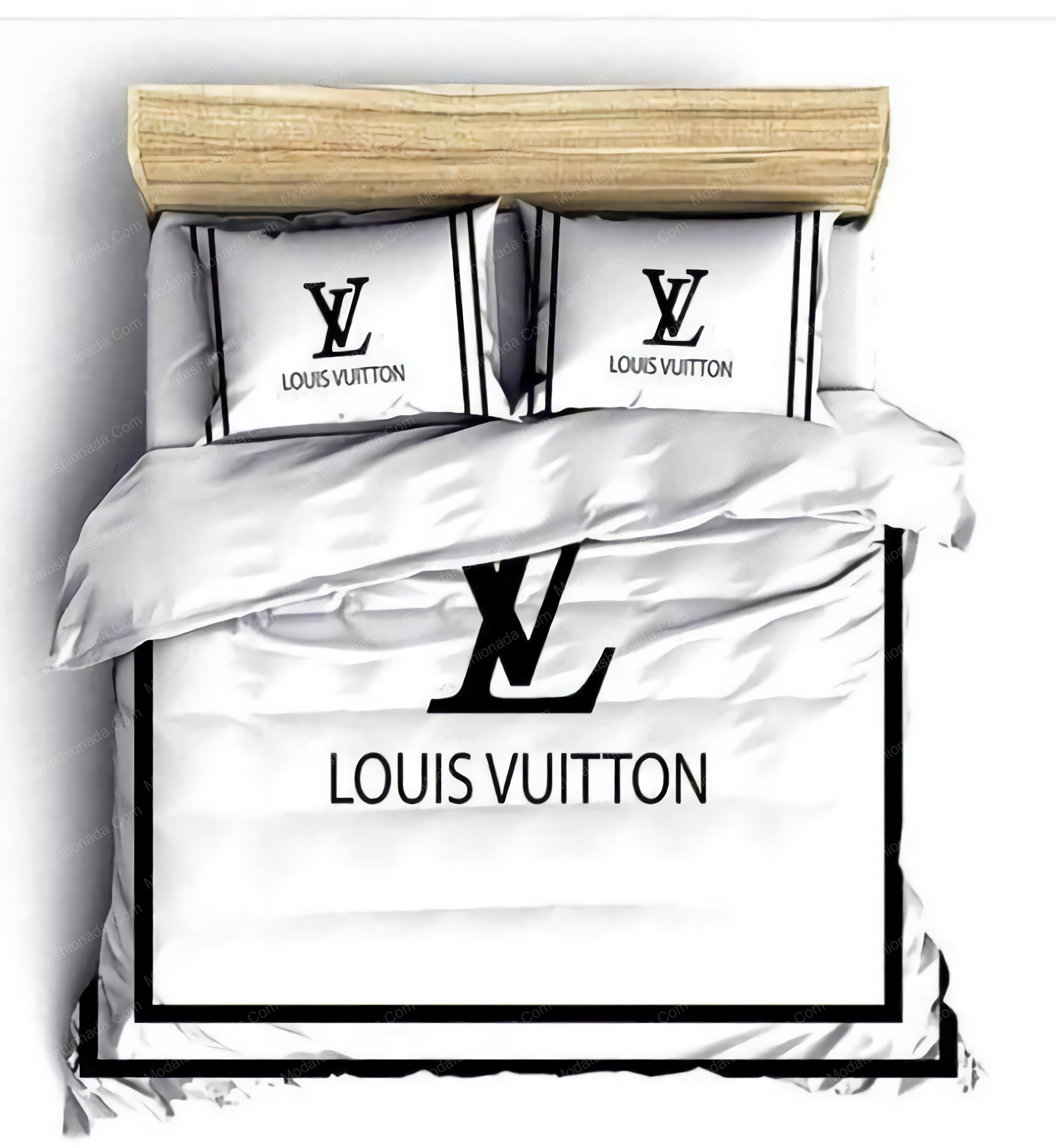 Louis Vuitton Logo Brand Bedding Set Home Decor Bedspread Luxury Bedroom