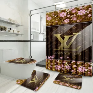 Louis Vuitton Lv Louis Vuitton Bathroom Set Home Decor Hypebeast Bath Mat Luxury Fashion Brand