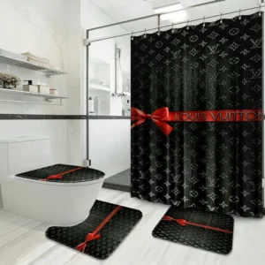 Louis Vuitton Lv Louis Vuitton Bathroom Set Bath Mat Luxury Fashion Brand Home Decor Hypebeast