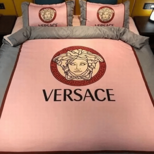 Versace Logo Brand Bedding Set Bedspread Luxury Bedroom Home Decor