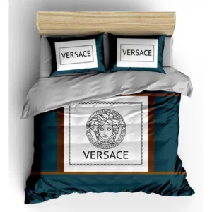 Versace Logo Brand Bedding Set Home Decor Luxury Bedspread Bedroom