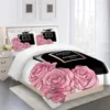 Chanel Coco Logo Brand Bedding Set Luxury Bedroom Home Decor Bedspread