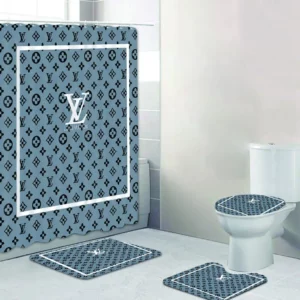 Louis Vuitton Bathroom Set Luxury Fashion Brand Home Decor Bath Mat Hypebeast