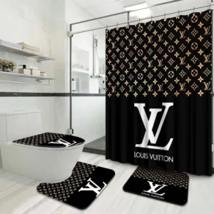 Louis Vuitton Bathroom Set Luxury Fashion Brand Home Decor Hypebeast Bath Mat