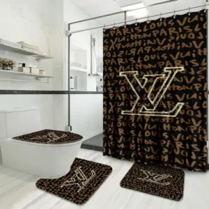 Louis Vuitton Bathroom Set Bath Mat Hypebeast Luxury Fashion Brand Home Decor