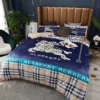 Burberry Logo Brand Bedding Set Bedroom Luxury Home Decor Bedspread