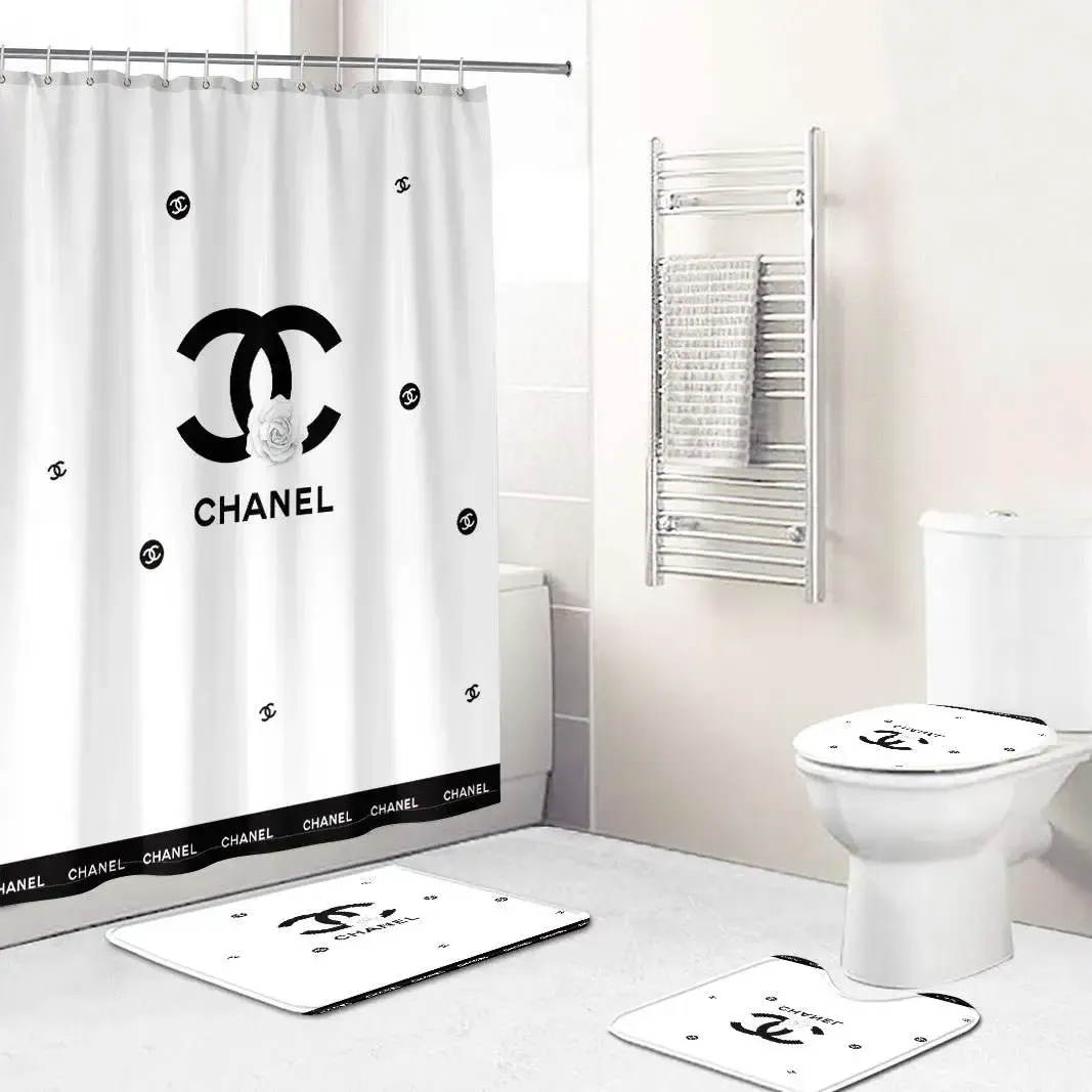 Chanel Bathroom Set Luxury Fashion Brand Home Decor Hypebeast Bath Mat