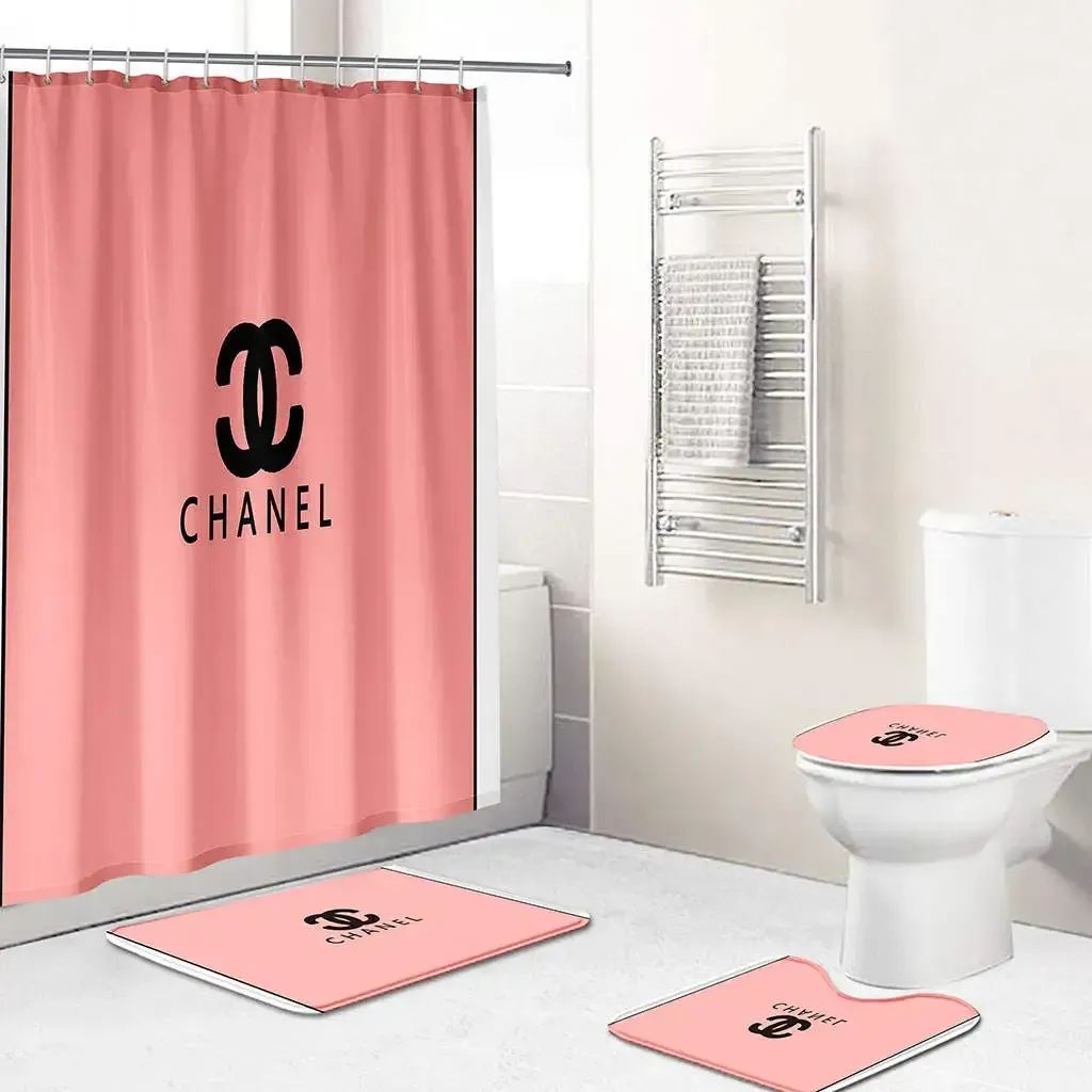 Chanel Bathroom Set Luxury Fashion Brand Hypebeast Bath Mat Home Decor