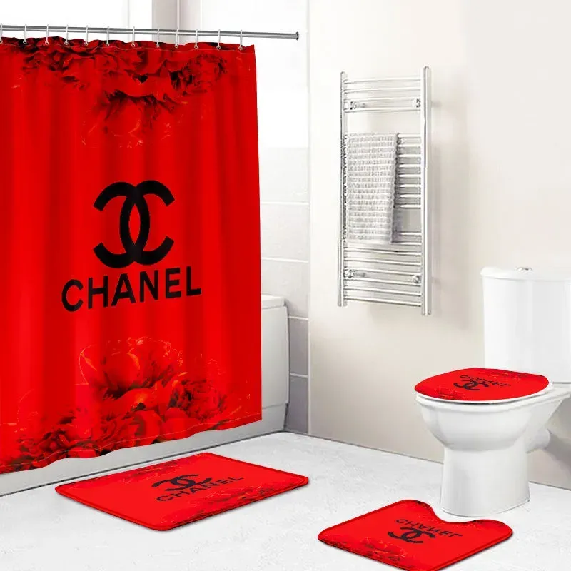 Chanel Bathroom Set Bath Mat Home Decor Hypebeast Luxury Fashion Brand