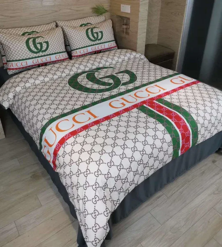 Guccilogo Brand Bedding Set Bedroom Home Decor Bedspread Luxury