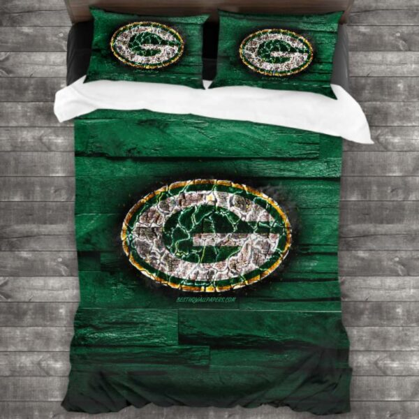 Green Bay Packers Logo Type 13 Bedding Sets Sporty Bedroom Home Decor