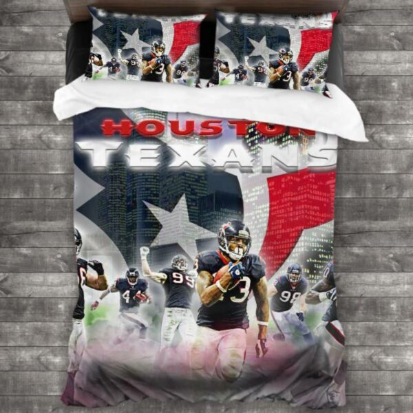 Houston Texans Logo Type 15 Bedding Sets Sporty Bedroom Home Decor