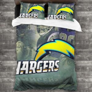 Los Angeles Chargers Logo Type 157 Bedding Sets Sporty Bedroom Home Decor