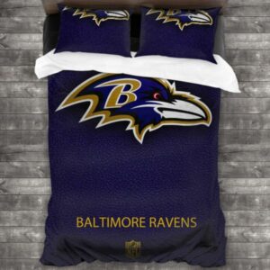 Baltimore Ravens Logo Type 208 Bedding Sets Sporty Bedroom Home Decor