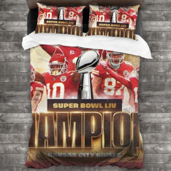 Kansas City Chiefs Logo Type 230 Bedding Sets Sporty Bedroom Home Decor