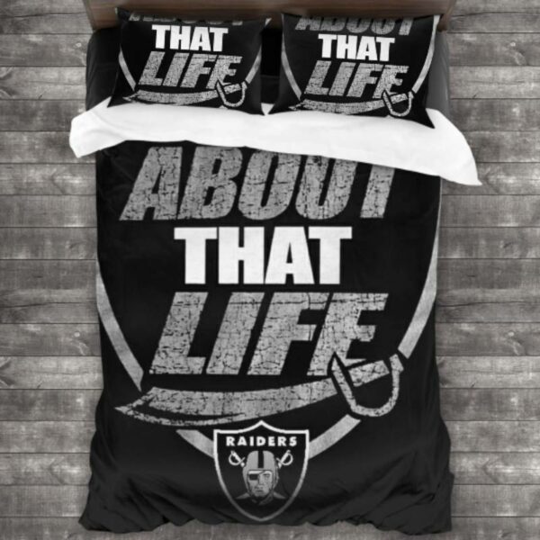 Las Vegas Raiders Logo Type 238 Bedding Sets Sporty Bedroom Home Decor