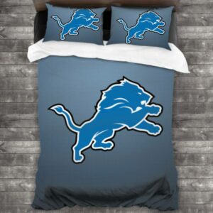 Detroit Lions Logo Type 364 Bedding Sets Sporty Bedroom Home Decor